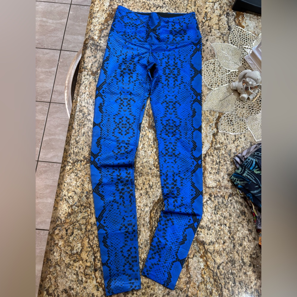 Noli Blue Snake Print Leggings